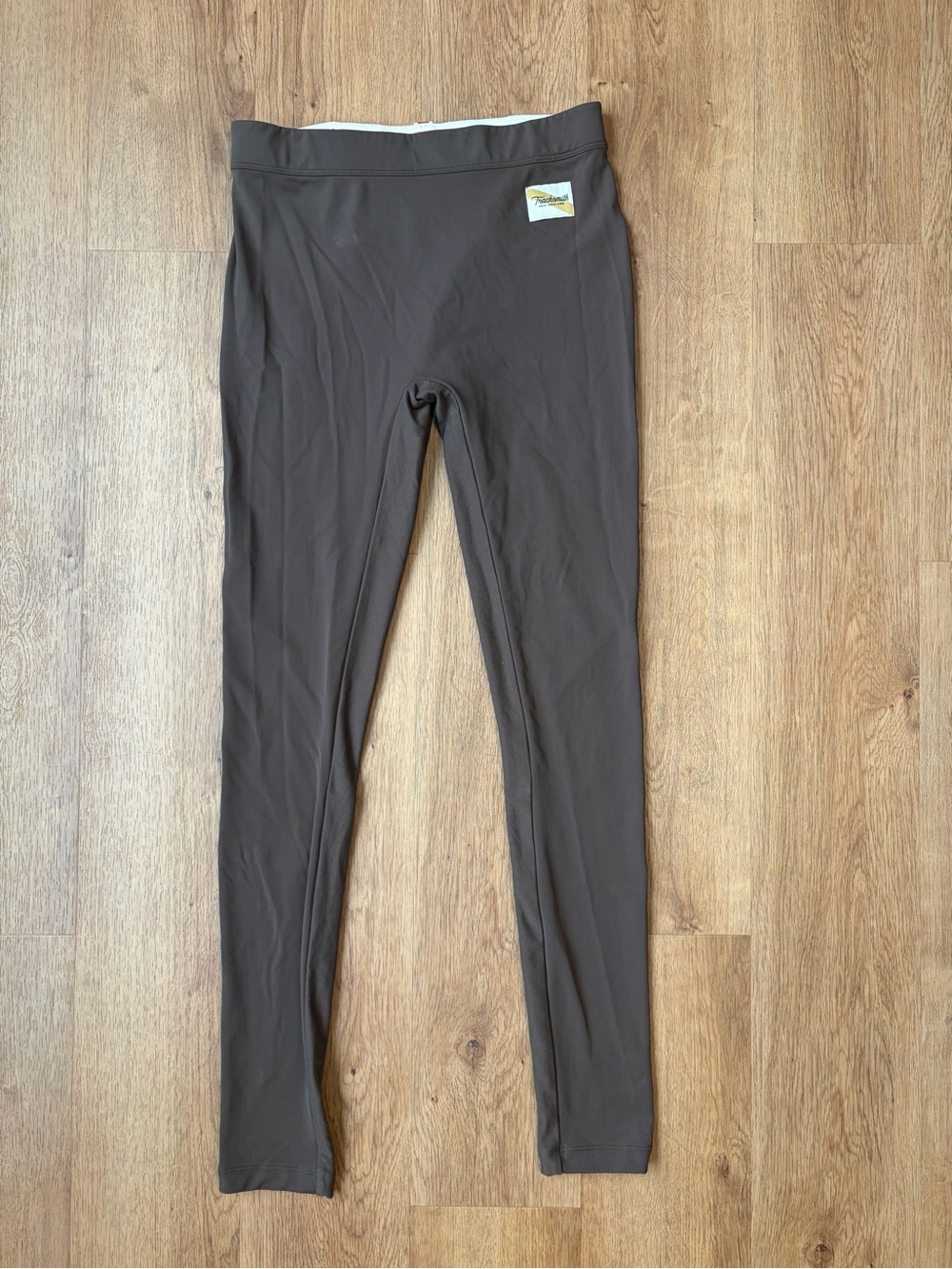 Tracksmith Women’s Turnover Running Tights Leggings Brown Size S